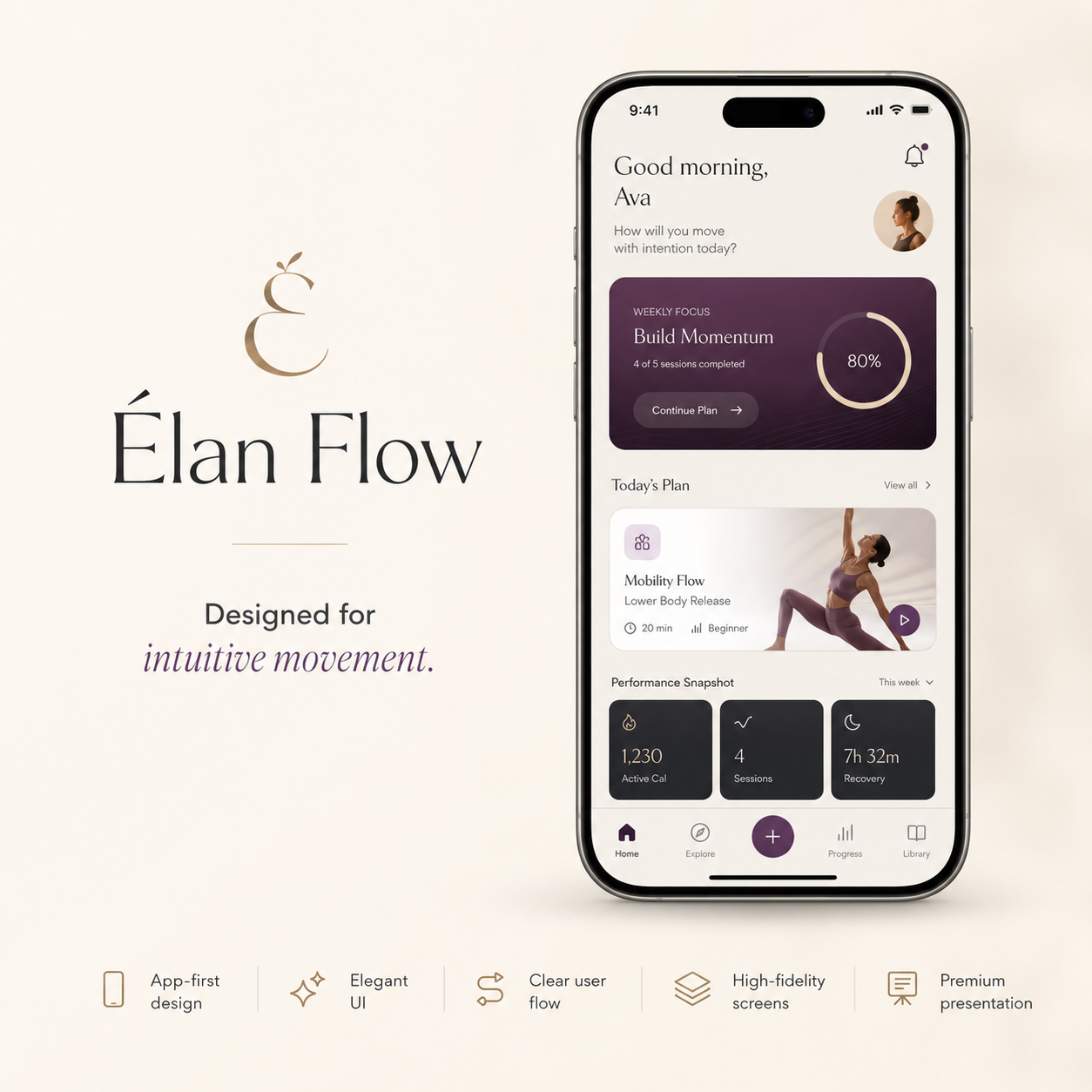 UI/UX Design — App Screens