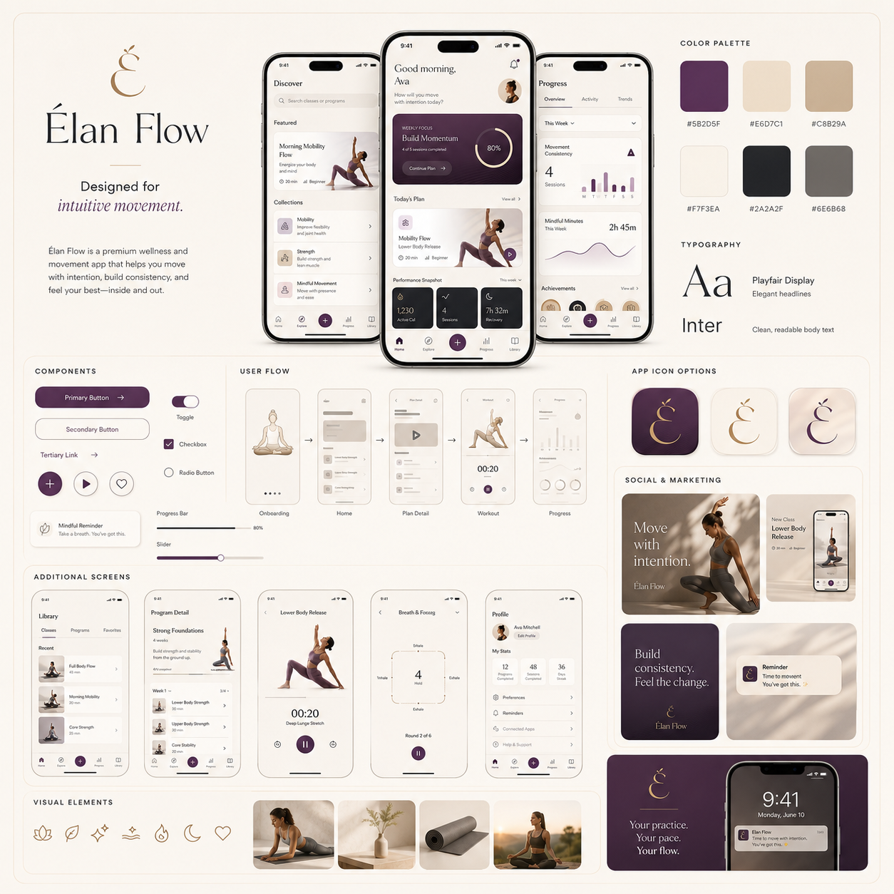 UI/UX Design — App Screens